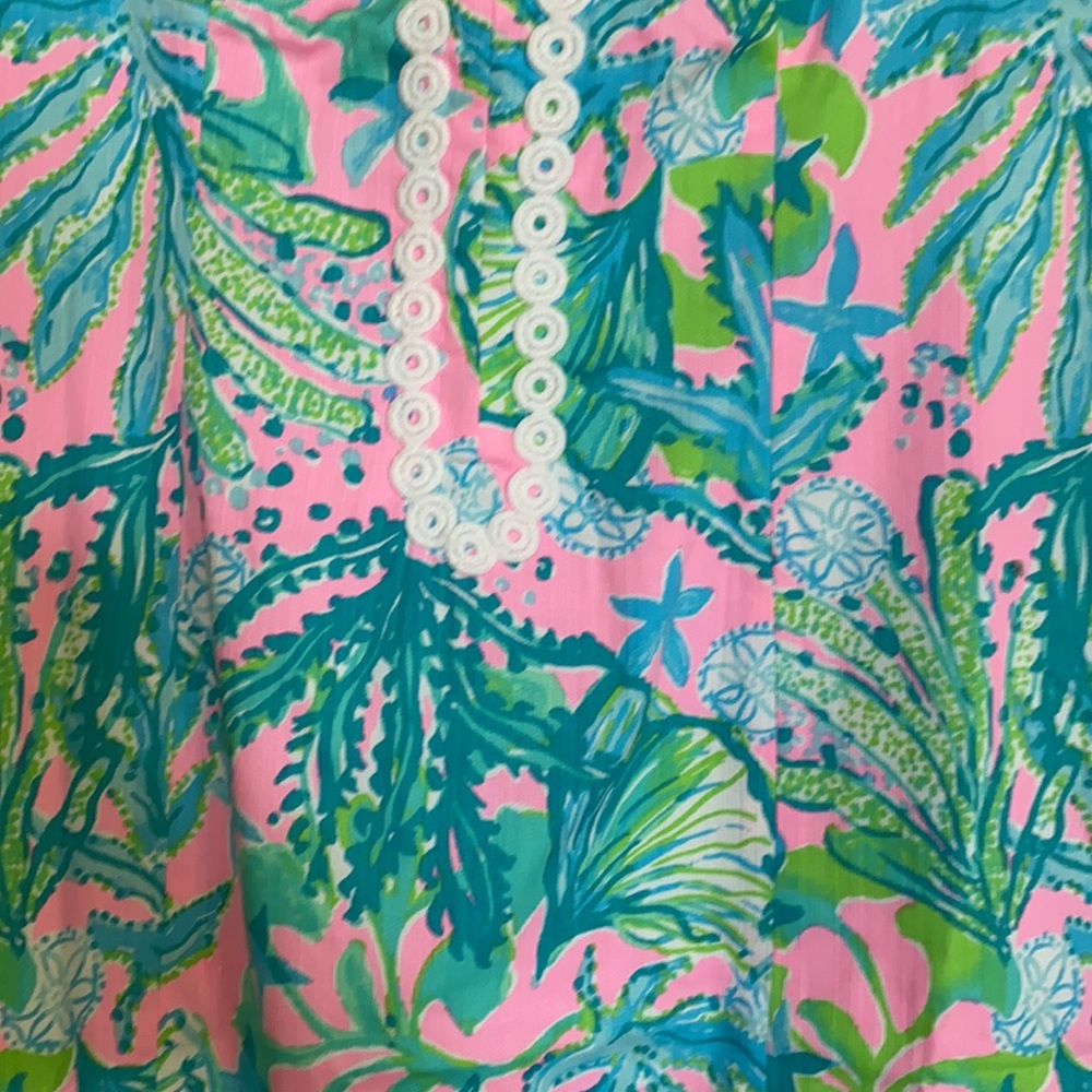 Lilly Pulitzer Delila stretch shift in mandevilla - Picture 3 of 3